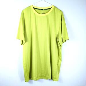 Tek Gear Dry Tek XL Neon Green Performance T Shirt Athletic Workout Tee Sports